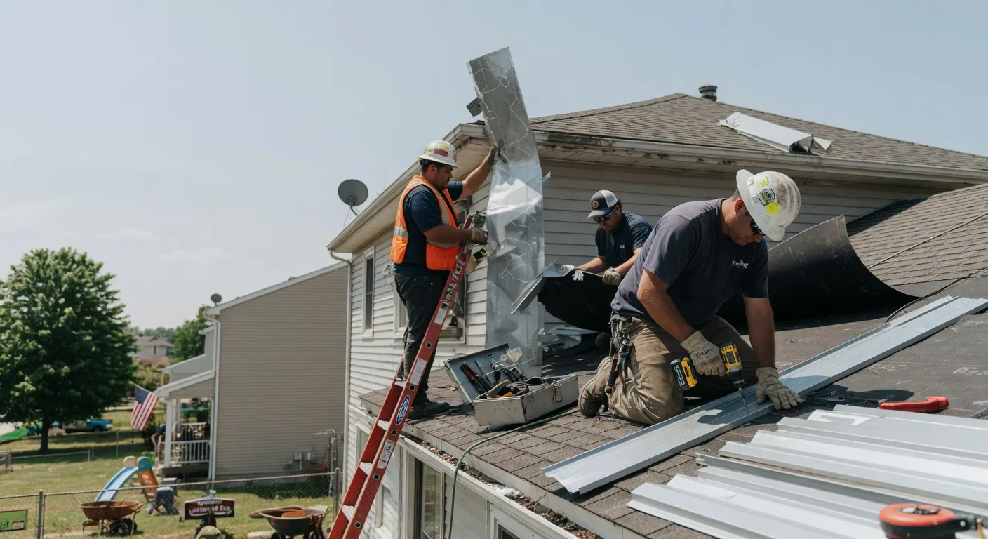 Storm Damage Metal Roof Repair in Underwood, WA